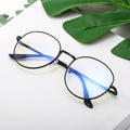 Finish Item Prescription Glasses 100D-600D Artsy Retro Round Student Glasses Frame Factory Wholesale Metal Frame
