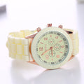 AliExpress Geneva Silicone Watch Stylish Colorful Fruit Freeze Student Sports Women Sports Watch Overseas