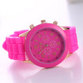AliExpress Geneva Silicone Watch Stylish Colorful Fruit Freeze Student Sports Women Sports Watch Overseas