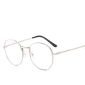 Finish Item Prescription Glasses 100D-600D Artsy Retro Round Student Glasses Frame Factory Wholesale Metal Frame