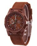 Overseas Fashionable Nylon With Men Watch Fabric Belt Military Watch Trendy Glow Hand Sports Watch Unisex Watch