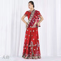 Women's Mesh Saree Set 2026 | 2 Piece Outfit Set - Lake Blue