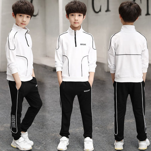 Boys' Stand Collar 2-Piece Set