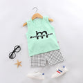Women's Korean Sleeveless Lightweight Tank Top + Shorts Set 2026 - Teal