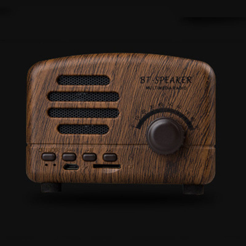 Bt01 Bluetooth speaker retro radio wireless plug-in card small audio mini outdoor portable new electronic product