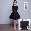 小礼服女2026夏季新款黑色长款气质名媛宴会连衣裙优雅显瘦晚礼服