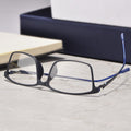 Beesfen E0207 Ultra-Light TR90 Glasses Frame With Rx Full-Frame Big Face Comfortable Frame Prescription Glasses Men