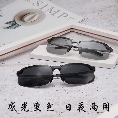 3043 Men Sunglasses Day/Night Lens Driving Glasses Photochromic Polarized Sunglasses Fishing