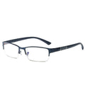 Men Presbyopia Glasses Half-Rim Alloy Blue-Block Overseas Certified Formal Half-Rim Older Adults One Youthful Reading Glasses