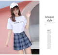Spring-Summer School Slimming High Waist Plaid Skirt + Pleated Skirt + Short Skirt
