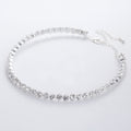 Western Fashionable Overseas Bestseller Full Diamond Bride Accessory Elegant Sparkle Glossy Rhinestone Solo Row Bead Collar Necklace Women 5425