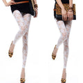 Spring-Summer Fashion Sexy Lace Mesh Rose Ankle-Length Pants