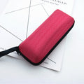 19 Square Glasses Case Lens Cloth Sunglasses Anti Press Zipper Case Sun With Piece Cloth Bag Wholesale Invisible Glasses Storage
