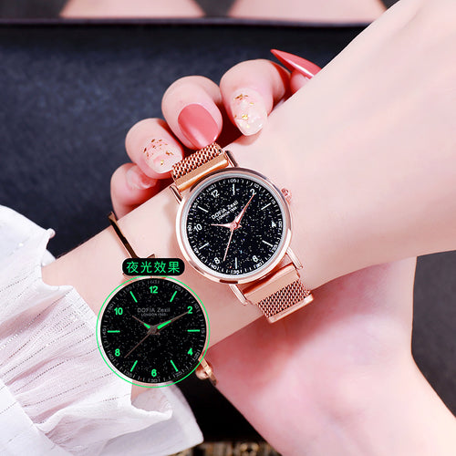 Fashionable Trendsetter Bestseller Starry Women Glow Watch Casual Fashionable Watch Student New Watch In Stock Watch