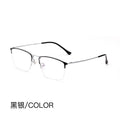 Beesfen New Pure Titanium Glasses Frame Retro Fashionable Half-Rim Frame Formal Optical Glasses 8017JX Wholesale
