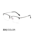 Beesfen New Pure Titanium Glasses Frame Retro Fashionable Half-Rim Frame Formal Optical Glasses 8017JX Wholesale