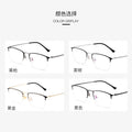 Beesfen New Pure Titanium Glasses Frame Retro Fashionable Half-Rim Frame Formal Optical Glasses 8017JX Wholesale