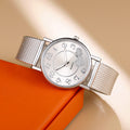 Factory Wholesale AliExpress Hot Sale Heart-Shaped Fashionable Casual Mesh Band Quartz Watch Trendy Couples Watch