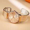 Factory Wholesale AliExpress Hot Sale Heart-Shaped Fashionable Casual Mesh Band Quartz Watch Trendy Couples Watch