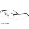 Beesfen Ultra-Light Titanium Alloy Glasses Frame Men Formal Half-Rim Frame Metal Optical Frame Men P9916 Wholesale