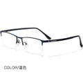 Beesfen Ultra-Light Titanium Alloy Glasses Frame Men Formal Half-Rim Frame Metal Optical Frame Men P9916 Wholesale