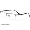 Beesfen Ultra-Light Titanium Alloy Glasses Frame Men Formal Half-Rim Frame Metal Optical Frame Men P9916 Wholesale