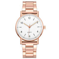 Factory Wholesale Overseas Steel Band Unisex Valentine Style Quartz Watch Fashionable Formal Casual Numbers Quartz Watch