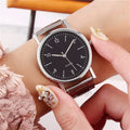 Factory Wholesale Overseas Steel Band Unisex Valentine Style Quartz Watch Fashionable Formal Casual Numbers Quartz Watch