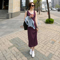 Modal Sleeveless Fitted Camisole Long Dress, Factory Direct