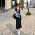 Modal Sleeveless Fitted Camisole Long Dress, Factory Direct