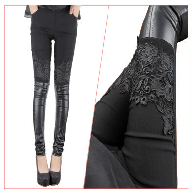 Spring-Summer Korean Casual Plus Size Lace Pants
