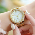 AliExpress Rhinestone Glow Watch Women Casual Formal Steel Band Women Watch Quartz Watch Factory Wholesale Rhinestone Watch