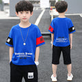 Boys' Cartoon Print Summer Short Sleeve Set