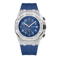 PINTIME / Item Time Watch Silicone Band Octagonal Design With Date Waterproof Rhinestone AliExpress Plaid Side Style