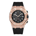 PINTIME / Item Time Watch Silicone Band Octagonal Design With Date Waterproof Rhinestone AliExpress Plaid Side Style