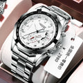 New Waterproof Glow Self-Winding Mens Watch Men Student Korean Trendy Fashionable Quartz Watch Bold Mens Watch