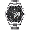 New Waterproof Glow Self-Winding Mens Watch Men Student Korean Trendy Fashionable Quartz Watch Bold Mens Watch