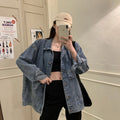 Women's Fall Korean Retro Loose Jacket + Top 2026 | Trendy Jacket - Blue