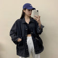 Women's Fall Korean Retro Loose Jacket + Top 2026 | Trendy Jacket - Blue