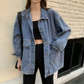 Women's Fall Korean Retro Loose Jacket + Top 2026 | Trendy Jacket - Blue