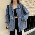 Women's Fall Korean Retro Loose Jacket + Top 2026 | Trendy Jacket - Blue