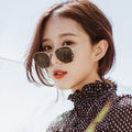 Small Square Sunglasses Ocean Lens Western Street Snap Iridescent Men Sunglasses Women Sunglasses Trendy 3548 UV-Proof
