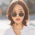 Small Square Sunglasses Ocean Lens Western Street Snap Iridescent Men Sunglasses Women Sunglasses Trendy 3548 UV-Proof