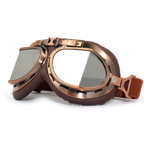 Retro Kart Motorcycle Goggles - Pilot Style