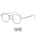 Beesfen New Pure Titanium Glasses Frame Retro Polygon β Titanium Frame Prescription Glasses Women Trendy 3956 Wholesale