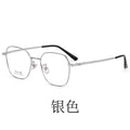 Beesfen New Memory Titanium Retro Glasses Frame Width Edge Polygon Prescription Frame 68013 Factory Direct