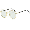2024 New Glasses Frame Retro Round Metal Frame Anti-Blue-Light Photochromic Computer Goggles Glasses Factory Wholesale