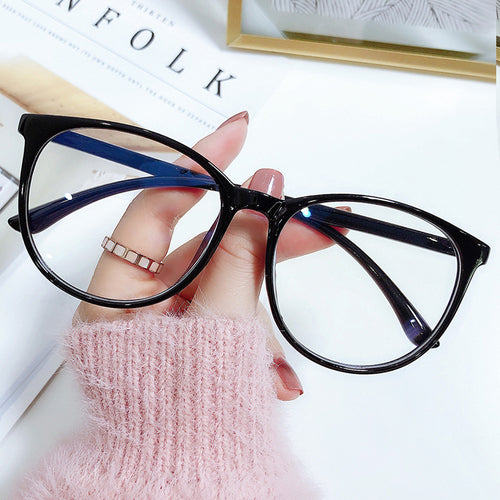 Big Frame Prescription Glasses Korean Overseas Bare Face Influencer Blue-Light Glasses Unisex Wholesale Product Prescription Sunglasses