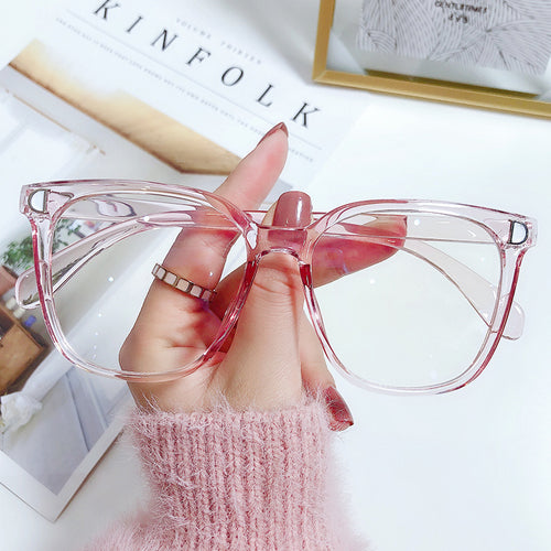 Prescription Glasses D Lettering Anti-Blue ins Big Frame Trendy Style Can Fit Prescription Sunglasses Glasses Men Prescription With Rx