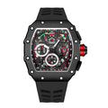 Export Bestseller Gift Watch Men Quartz Sports Cutout Wine Barrel Watch Chronograph Time Glow Feature Watch Dropship OK